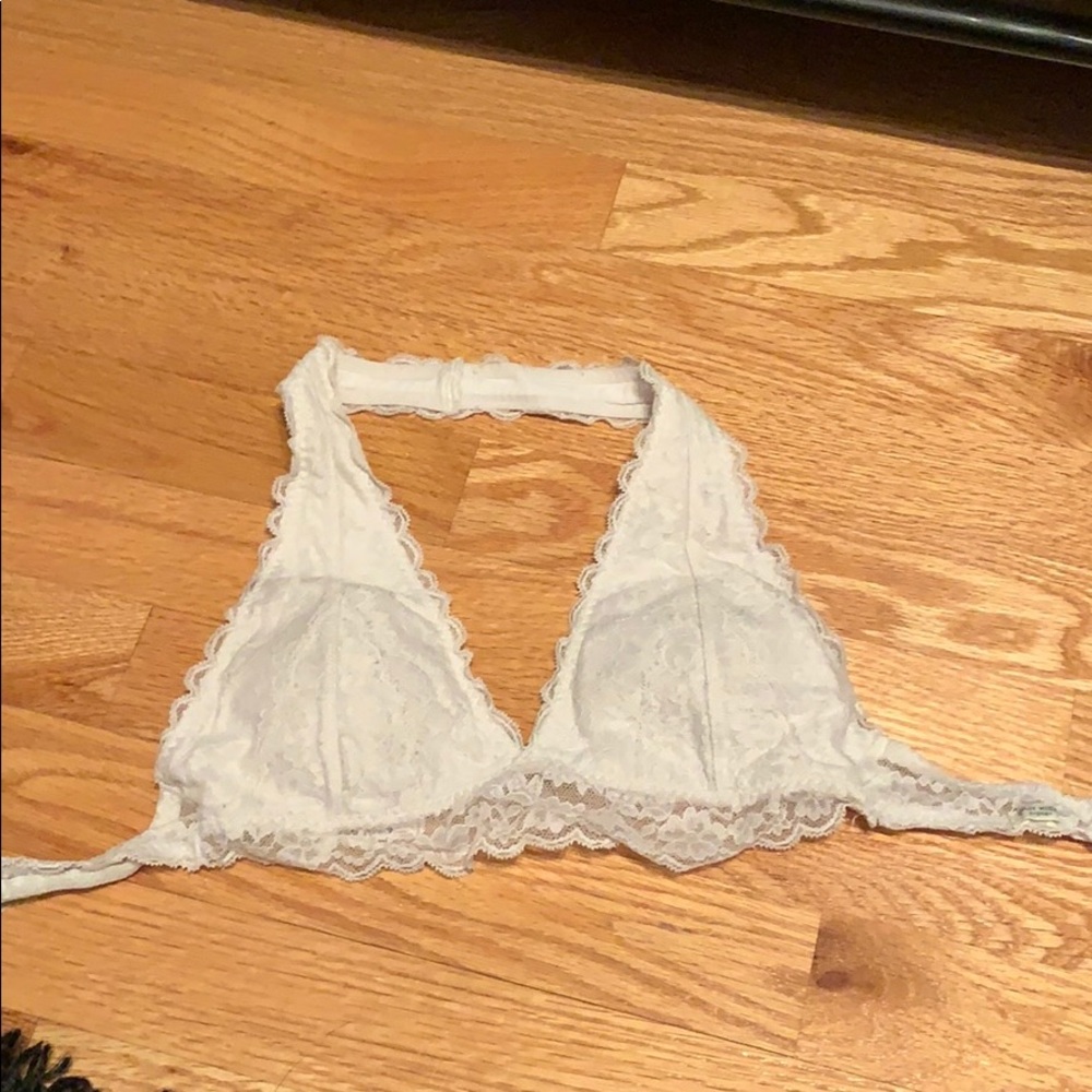 Hollister white lace bralette